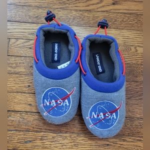 Lands' End NEW Kids NASA Slippers House Shoes Size 11
